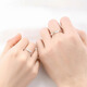 Faco Mobius couple PT950 platinum ring adjustable proposal ring high-end Chinese Valentine's Day gift platinum ring