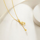 Saturday Fujinfu Gourd Pendant S925 Silver Necklace Crushed Ice Birthday Gift D0615917 40+5cm