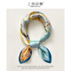 Shanghai Story Mulberry Silk Summer Silk Square Scarf Women's Neck Style 2025 New Style Scarf Hairband Oil Color Tree
