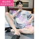 
Qi Xiao (QIXIAO) elderly pajamas 60-70 years old male middle-aged and elderly father men summer short-sleeved shorts thin summer two-piece suit NJR-HDE9928 L [soft and skin-friendly, comfortable and pure cotton]