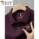 Holzpezer Sommer Neues pures Baumwoll-Herren-Kurzärärmel-Polo-Hemd besticktes Revers-T-Shirt großer, vielseitiger, halbärmeliger Männerkleidung 6626 Graublau M 48 [Empfohlen 100-125 Jin [Jin gleich 0,5 kg]]