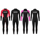 Snorkeling swimsuit sun protection quick-drying professional diving suit couple one-piece long-sleeved jellyfish suit men and women warm wet suit 2MM 2MM men's black one-piece M reference (58-66 kg)