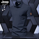 Jeep Spirit American Retro Perlenboden Baumwollmänner Polo. Shirt Solid Color Casual Business Pendeln kurzärmelig T-Shirt Sommer halbärmeligte Reversklumpen (aq new 691) 2xl 2xl (150-165jin [Jin ist gleich 0,5 kg])
