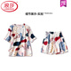 LangSha 2025 new pajamas for women in summer pure cotton thin short sleeve cute and can be worn for summer two-piece suit YZT9859 M [recommended 80-100Jin [Jin equals 0.5 kg] wear]