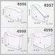 
Pupan transparent book storage box storage box book storage box basket book shelf snack toys clothes cosmetics miscellaneous items 4877. Side U transparent basket - medium length PET high transparent as shown