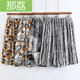 
Nali Men and Women Summer Young Men's Cotton Silk Shorts Thin Loose Large Size Daddy's Five-Cubic Pants Straight Pants Pajamas Home Light Gray Vertical Strips (D13781) 3XL (suitable for 110-145Jin [Jin equals 0.5 kg])