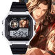 Fu Rong, Liu Bian, Yuan JI, Codename Yuan Electronic Watch Multifunktional wasserdichte Schüler Geschenkwecker Sportwache [Stylish Silver Schwarz] -d3271 Electronic Watch [importierte Bewegung + extra langer Standby] Geschenkbox