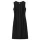 
Shangdubila [slim waist] 2025 autumn commuting round neck split slim waistless sleeveless vest small black dress dress