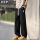 Jeep Spirit Summer Ice Silk Pantalon Men's Thin Style 2025 Nouveau pantalon droit en vrac en vrac pour hommes Breffable à séchage rapide décontracté pour hommes K6636 Kaki xl Environ 125 ~ 145 Jin [Jin est égal à 0,5 kg] peut être usé