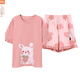 Pyjama modal pour les femmes en été 2025 Nouveau dessin animé Suisse à manches courtes Coton Coton et mince version coréenne Y9853 M