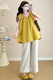 
Jingqi (JOYNCLEON) maternity suit new style maternity top pants pants pregnancy high-end summer clothing for women maternity clothes for women maternity pants summer thin yellow doll shirt + tea lace pants [suit] L