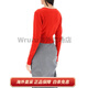 Vivienne Westwood Solid Color Round Neck Kurzer Einbrennungs-Logo Langarmer Pullover Frauen rot rot m