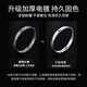 Zhen Shang Silver Chinese Gold Single Silver Ring Men's Plain Ring Index Finger Tail Ring Birthday Memorial Gift for Boyfriend and Husband