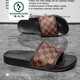 Specht Frühlings- und Sommer neue Hausschuhe Herren Sommer Outdoor Fashion Plaid Herren Strand Sandalen koreanische Flip-Flops Anti-Slip Room 679 Schwarz 38 Einen Größe klein
