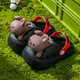 Eltern-Kind-Stil Kinderlochschuhe für Jungen und Mädchen dreidimensionales Kaninchen Anti-Rutsch-Slip Ultra-auf-dick-Soled Home Outdoor Baby Sandalen Schwarze 24 innere Länge 16 cm