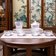 Xianjuren high-end gilt glazed cloud and mist travel kung fu tea set simple complete set of tureens and fair cups teacup gift box Phnom Penh Bingyun hand-grabbed tureen set dry brewing table 7 pieces