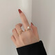 Internet celebrity ring female niche simple fashion personalized open index finger ring exquisite ring gold