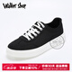 
Walker Shop canvas shoes men's shoes 2025 summer new casual board shoes men's trendy versatile cloth shoes lightweight breathable shoes men's trendy black 41
