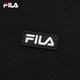 FILA official women's braided jacket 2025 autumn new fashion casual and comfortable V-neck sweater cardigan, black - BK 2XL 180/96A/XXL