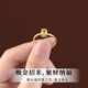 Zhou Dajin CHOW TAI KING genuine citrine ring for women 2025 new Nafu wealth-gathering jewelry Valentine's Day birthday gift for girlfriend Lemon Ring Next Day Air Delivery