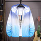 La Summer Sun Protection Kleidung für Jungen 2025 Neue Farbfarbjacke und Kleid Teenager 9926 Weiß und Blau M.