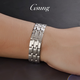 GsunG platinum wide watch chain men's PT950 pure platinum fashionable hand jewelry men's Chinese Valentine's Day gift for boyfriend Price by gram Contact before bidding