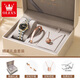 Amani Swiss Certified Brand Watch Frauen leuchtend wasserdichte vollautomatische mechanische Uhr Einfache Temperament Leichte Luxus Uhr Stahlgürtel-6630-Zimmer-Gold-Weiß-Oberfläche