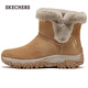 Skechers New Year's gift boots for women 2025 new winter velvet warm snow boots high-top outdoor casual boots 169103