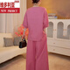 Victoria's Style Loose Casual and à la mode pour femmes 2025 Été Nouveau pantalon large en lin slim de grande taille pantalon deux pièces Rouge Rouge M recommandée 80-120Jin [Jin est égal à 0,5 kg]