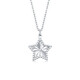 Mengjinyuan PT950 lucky star necklace five-pointed star platinum set chain birthday gift for girlfriend