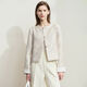 Amii [New Chinese Style] 25 Spring Retro New Chinese Style Small Flavour Style Jacket Jacket Elegant Classical Short Jacket Femmes Beige M