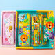 Collection de Valley Children's Day Girl Study Study Set Children's Cartoon Stationery Set Boad Boad Boîte d'école primaire École fournit un prix cadeau d'anniversaire pour enfants 9905 Lion (collection de bébé envoi le même jour)