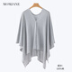 Mutter Jane Nutrition Schal reines Baumwolle Four Seasons Universal Haft Schal aus der Ernährung und niedlicher Blatt-Umhang-Umhang-Schild Anti-Licht hellgrau 100% Xinjiang Baumwoll-Weat-Absorbent und atmungsaktiv