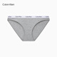 Calvin Klein sous-vêtements [Cadeau chinois de la Saint-Valentin] 25 Spring and Summer Women's CK Jacquard Taist Cotton Bikini Briefs D1618O P7A-COCOUT BLUE GRY 1 BRIPE M M