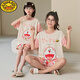G.DuckKids Pyjama pour enfants Été mince fille Strawberry Bear Suit à manches courtes Fille Coton Pure Vêtements de maison Parent-Child Vêtements mère et fille Vêtements 6621 Kuromi 165 Mom S Code 140-155cm Environ 70 Jin [Jin est égal à 0,5 kg]