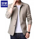 Veste d'affaires pour hommes de printemps haut de gamme Romon Suit en veste d'affaires pour hommes d'âge moyen et jeunes couleurs de couleur monnaie mince de style coréen mince veste brillante nj1048 l [recommandée 110-130jin [Jin est égal à 0,5 kg]]]