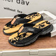 Flip Flops für Männer 2025 Neue Sommer Outdoor Outdoor Casual Dicker Sohle-Clip-On Pantoffeln Personalisierte vielseitige Sportsandalen SRX-524VFJ Schwarz und Blau 40