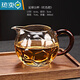 PGY Japan imported quality crown new high-end glass fair cup Japanese style thickened heat-resistant male cup tea leak set points lake handle-football fair cup