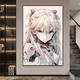咏幻福音战士挂画明日香绫波丽装饰画初号机动漫女孩玄关画 EVA05 80*12035MM厚铝合金拉丝金色