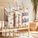 KUB crib hanging bag bed storage bag multifunctional diaper bag diaper hanging bag hanging basket rack bedding set Forest Baby [new product, seven partitions]