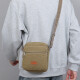 Shoulder bag men's crossbody bag backpack casual canvas bag Korean style fashion casual vertical commuter postman bag men's bag khaki ZQ2557