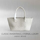 Montana West Luxury High-End-Marke 2025 Pure handgewebte Frauenbeutel große Kapazität Pendelpendeltasche VERSATILE HAND HELD-OBKEL DAIN GRÜN MITTRISCH: 38*22*15 cm