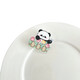 Cartoon panda decorative brooch inspirational text jewelry badge cute pendant small gift student party random style 3 pieces