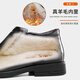 Tête du vieil homme (Laorentou) Chaussures en cuir d'hiver pour les chaussures de cuir en coton pour hommes de vache pour hommes plus en velours épaissis de chaussures de coton chaud décontractées