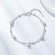 Chao Acer Platinum Pearl Bracelet for Women PT950 Double Layer Simple and Versatile Birthday Gift for Girlfriend Chain Length Approximately 16cm + Tail Chain