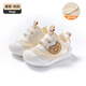 Jingqi (Joyncleon) Baby Sandalen Kleinkindschuhe Sommer weicher Sohle atmungsaktiver funktionaler Schuhe 1 bis 3 Jahre alte Babyschuhe Stufe 1 Jungen und Mädchen Schuhe Milch weiße Größe 16 [innere Länge 12,5 cm Fuß Länge 12 cm]