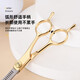 AILUKI Japanese Pet Grooming Dog Scissors Shearing Tools Special Hair Trimming Set for Cutting Dog Hair Curved Scissors Teddy Three-piece Set Curved Scissors + Dental Scissors + Steel Comb + Scissor Bag