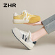 ZHR Desshu Shoes for Women Mesh Streshable Retro Fashion Sports Casual Shoes Cround Toe The Chouse обувь Ji16e желтый 37