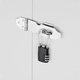 Sheng Fuyong Wire Password Padlock Small suitcase Outdoor Car Basket Waterproof Rope Lock Three-digit Password Black CW748110