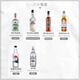 Aobeck tequila DIY Cóctel Juego de whisky Vodka Brandy Gin Ron Combinación de vinos de vinos de seis Base Introductory Introductory